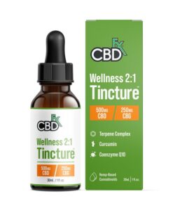 CBDfx, CBD + CBG Oil Wellness Tincture, Full Spectrum, 1fl oz, 250mg CBG + 500mg CBD