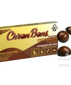 Highatus ChronBons | Mountain Walker Chocolate Fudge Rosin Infused Chocolates | 100mg