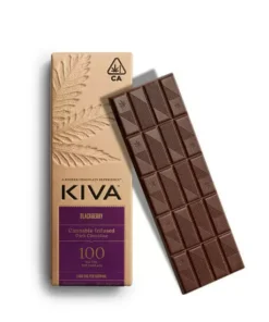 KIVA Blackberry Dark Chocolate Bar (H)