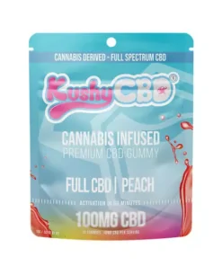 Kushy Punch Peach Full CBD Gummy