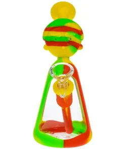 MORTY SMITH SILICONE AND GLASS BEAKER BONG